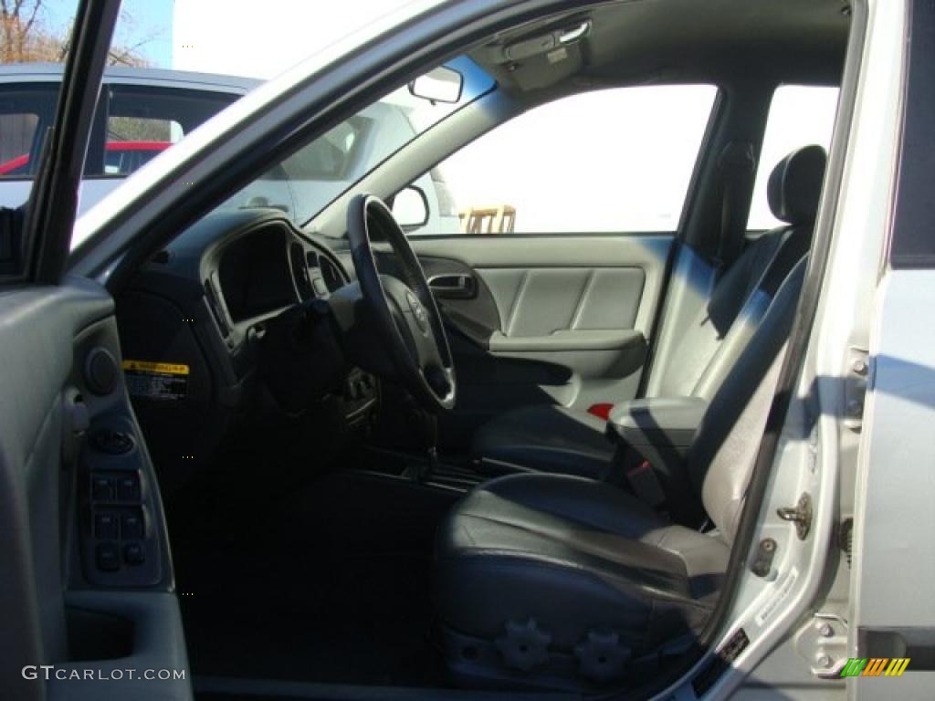 2004 Elantra GT Sedan - Sterling Silver / Gray photo #9