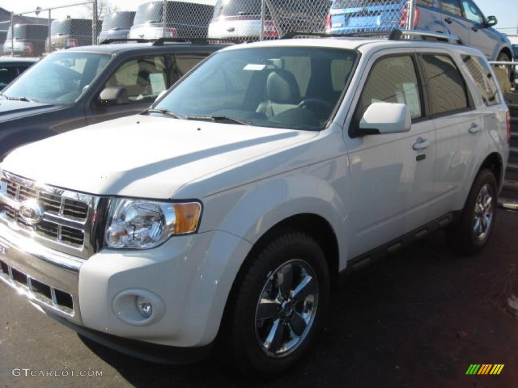 2011 Escape Limited 4WD - White Suede / Charcoal Black photo #1