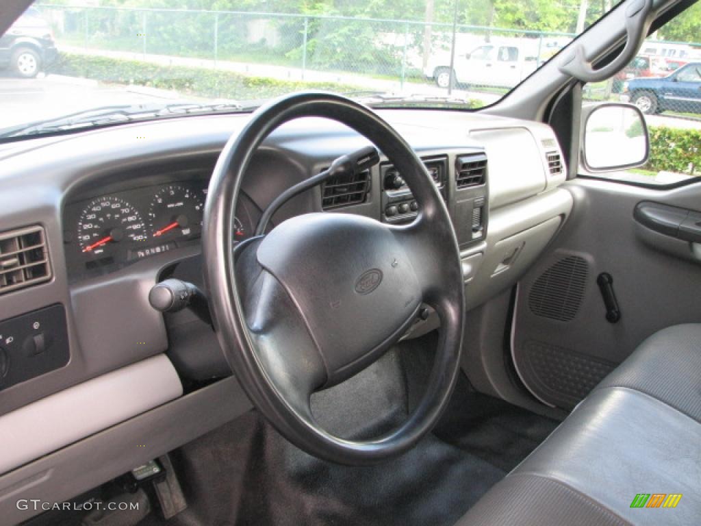 Medium Flint Interior 2002 Ford F350 Super Duty XLT Crew Cab Dually Photo #39886316