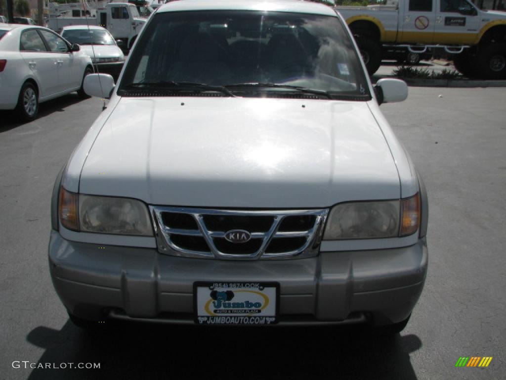 2000 Sportage EX - White / Gray photo #3