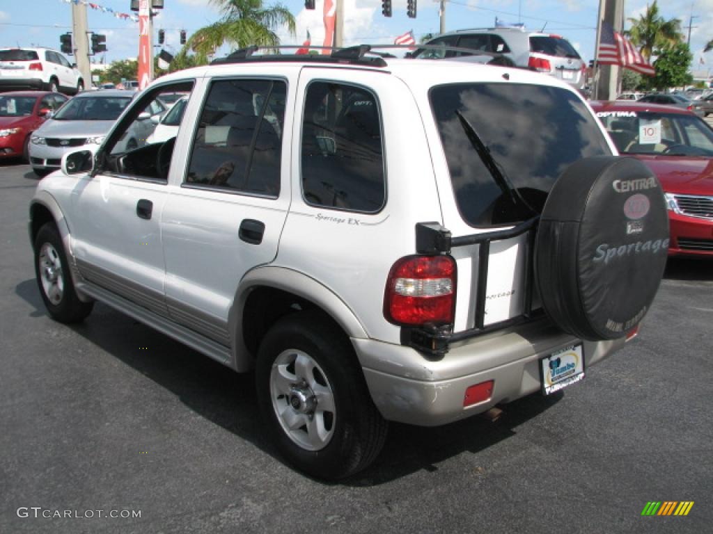 2000 Sportage EX - White / Gray photo #6