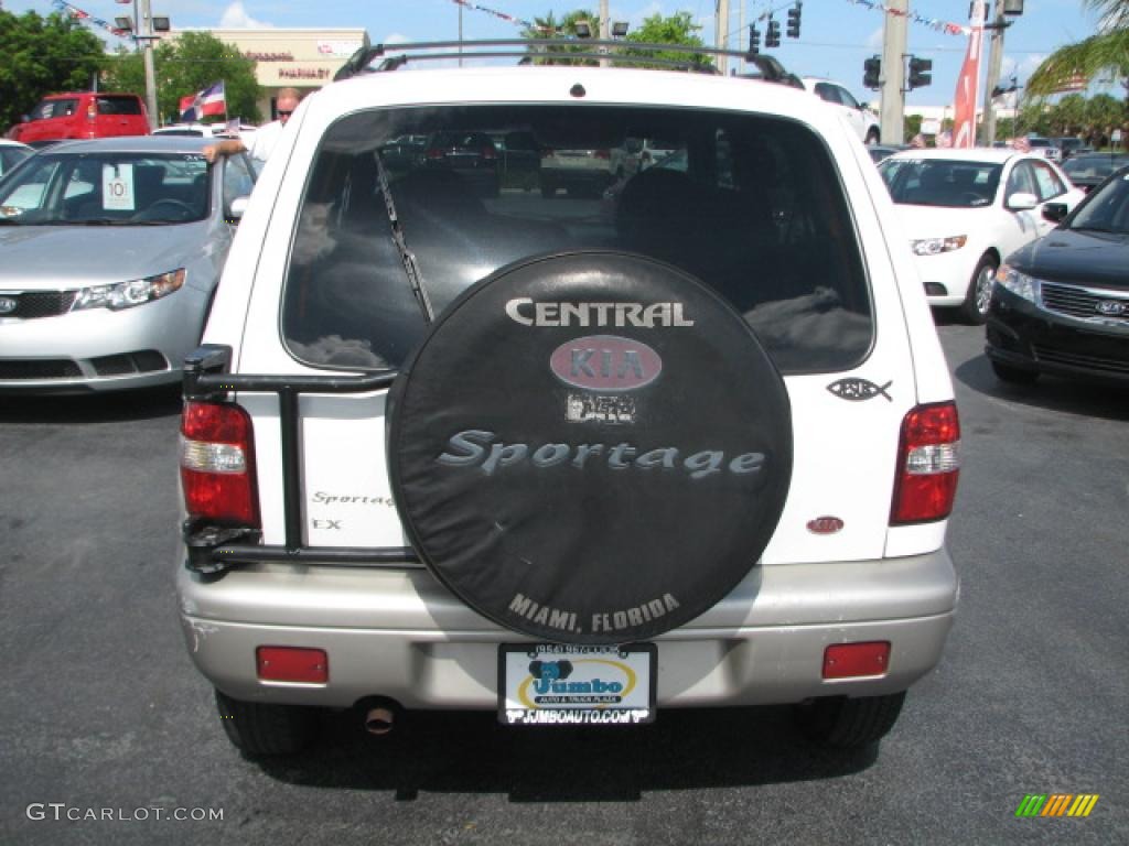 2000 Sportage EX - White / Gray photo #7