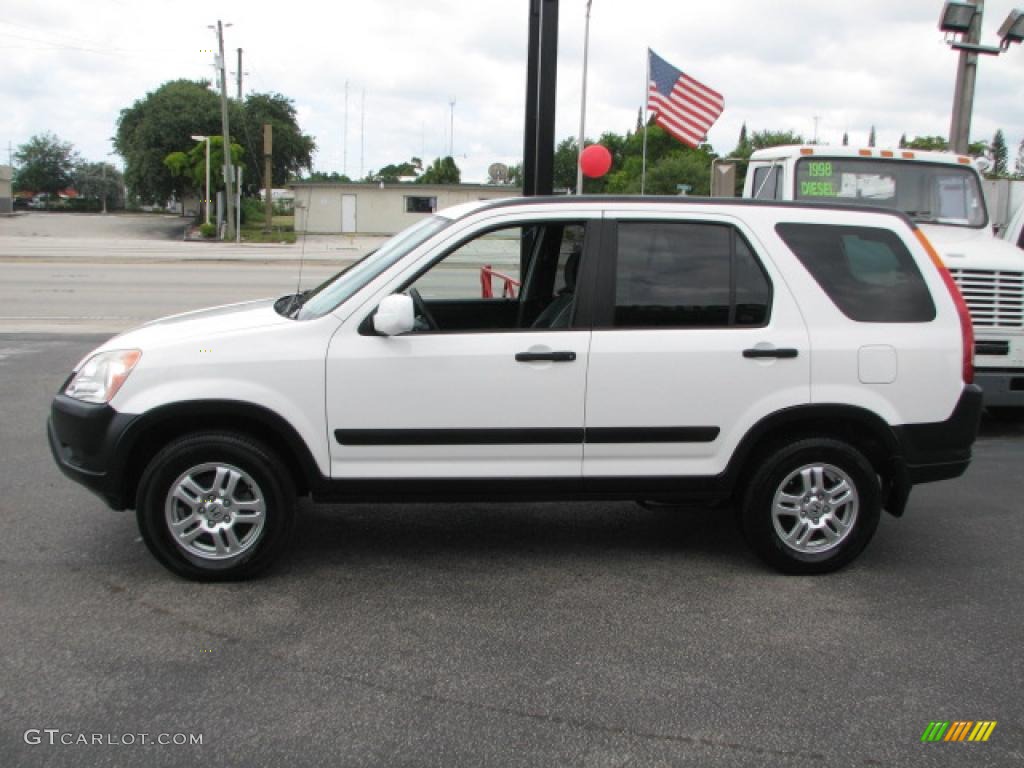 Taffeta White 2004 Honda CR-V EX 4WD Exterior Photo #39886460