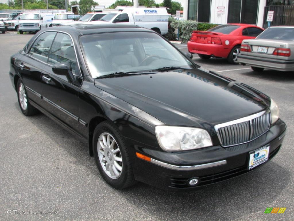 Black Obsidian 2004 Hyundai XG350 L Sedan Exterior Photo #39886728