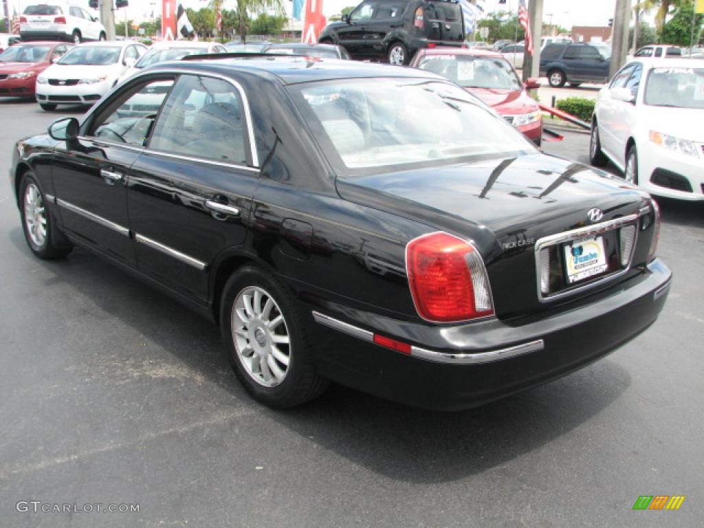 Black Obsidian 2004 Hyundai XG350 L Sedan Exterior Photo #39886752