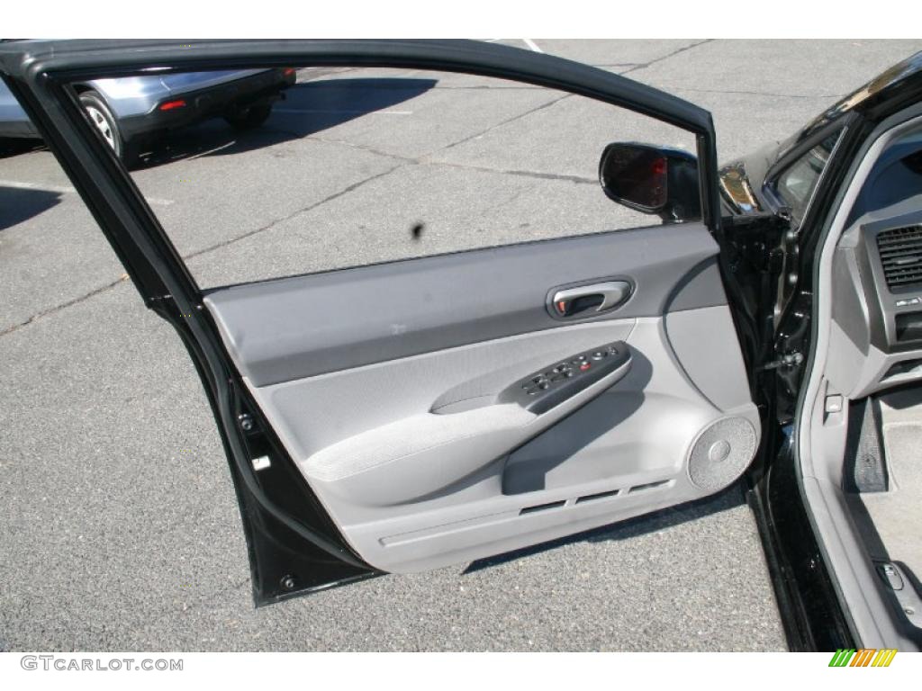 2010 Honda Civic LX Sedan Gray Door Panel Photo #39891224