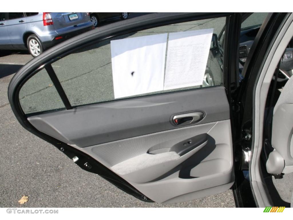 2010 Honda Civic LX Sedan Gray Door Panel Photo #39891240