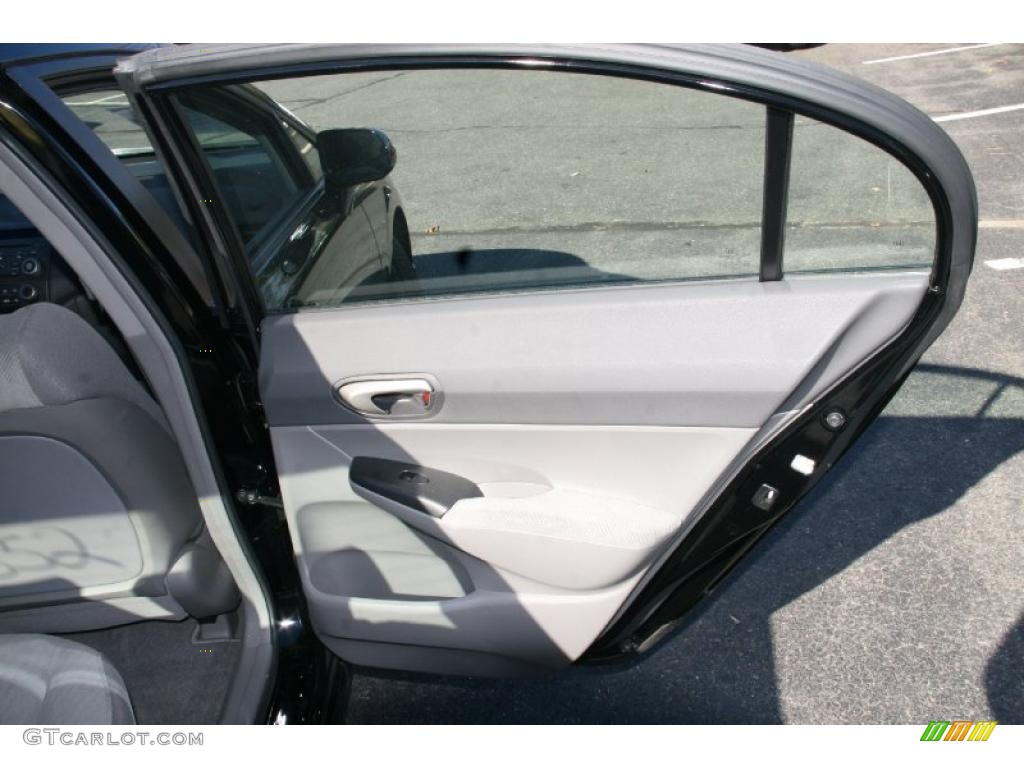 2010 Honda Civic LX Sedan Gray Door Panel Photo #39891260