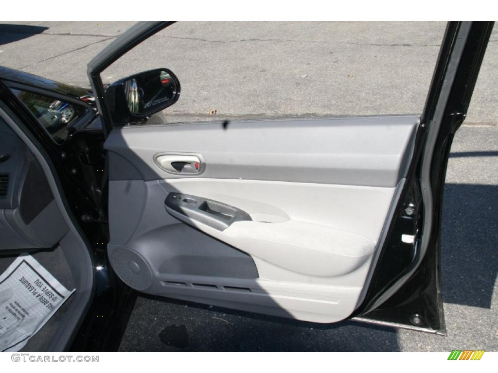 2010 Honda Civic LX Sedan Gray Door Panel Photo #39891272