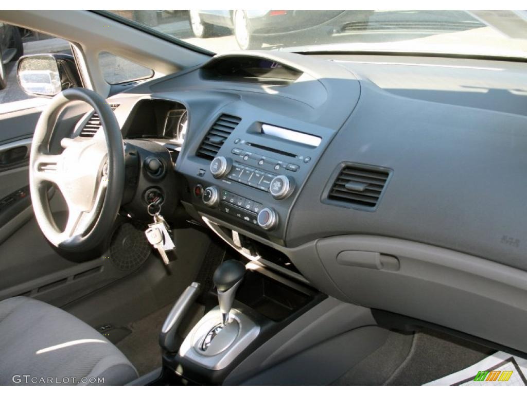 2010 Honda Civic LX Sedan Gray Dashboard Photo #39891288