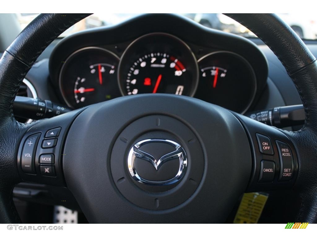 2005 Mazda RX-8 Standard RX-8 Model Black Steering Wheel Photo #39892300