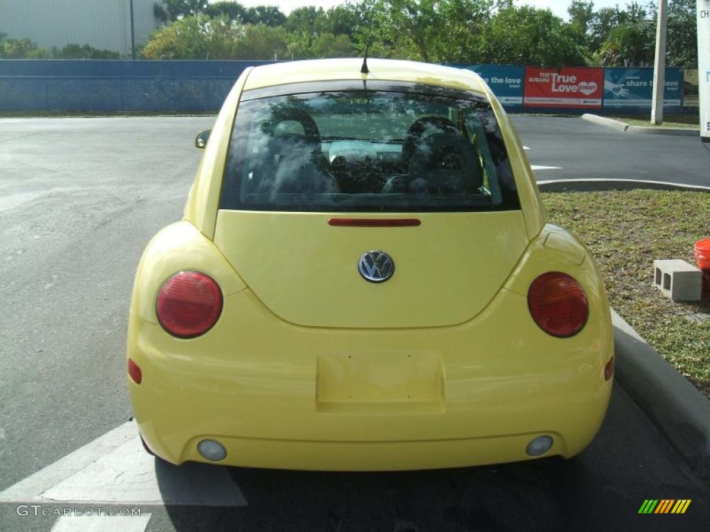 2001 New Beetle GLS 1.8T Coupe - Yellow / Light Grey photo #5