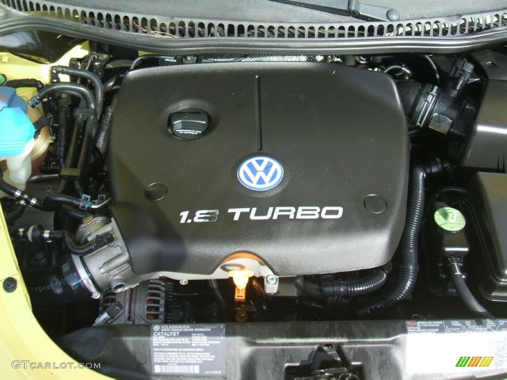 2001 Volkswagen New Beetle GLS 1.8T Coupe 1.8L DOHC 20V Turbocharged 4 Cylinder Engine Photo #39892681