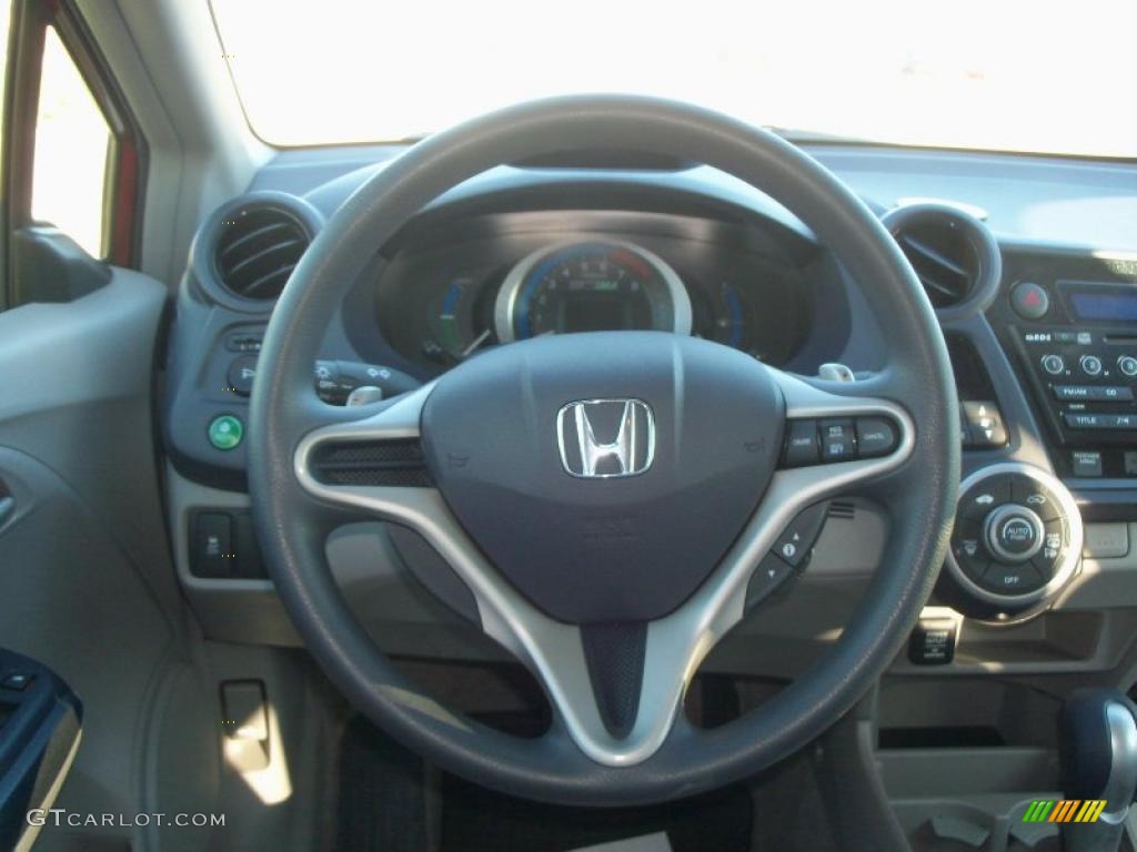 2010 Honda Insight Hybrid EX Gray Steering Wheel Photo #39892732