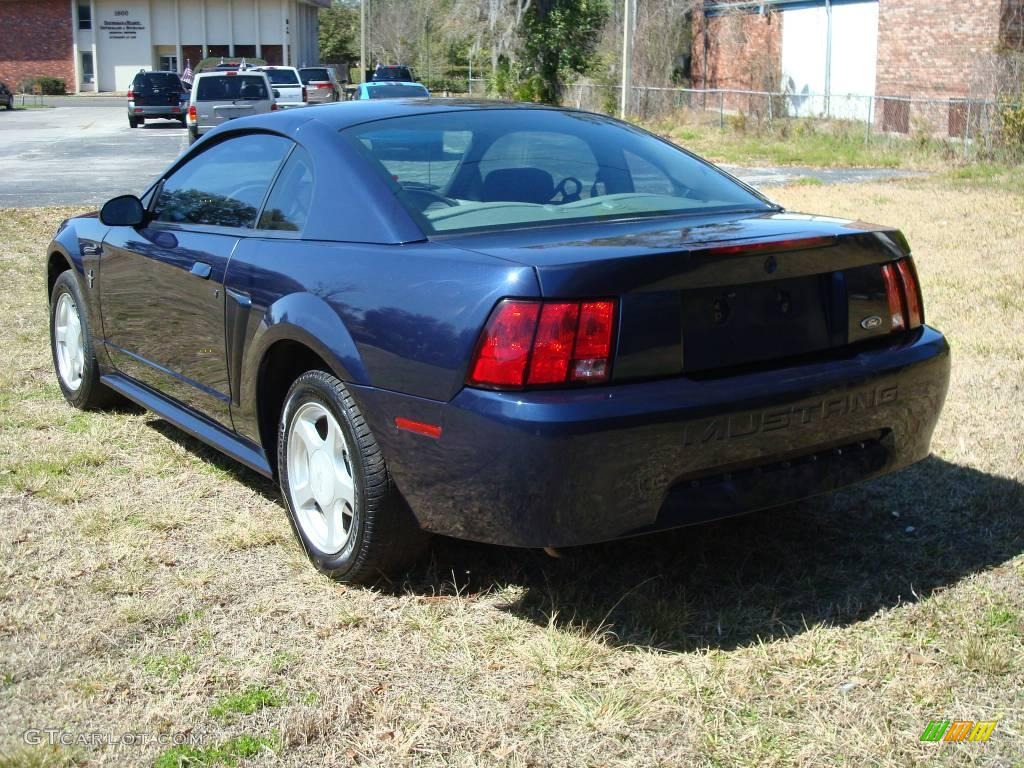 2002 Mustang V6 Coupe - True Blue Metallic / Dark Charcoal photo #3