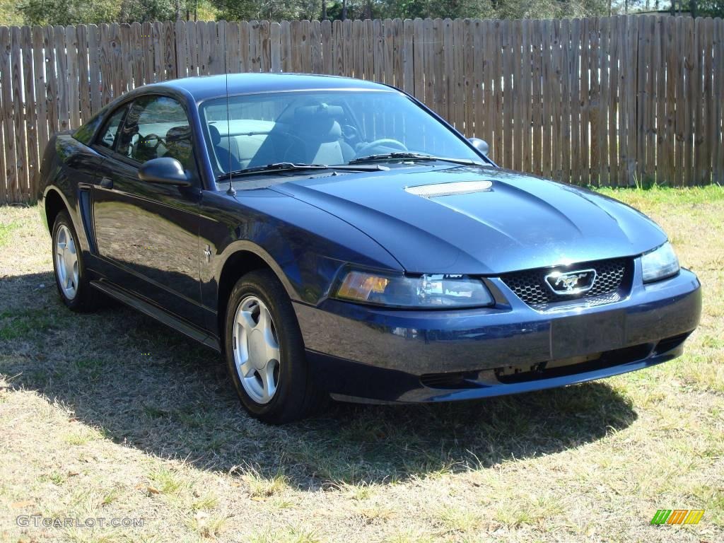 2002 Mustang V6 Coupe - True Blue Metallic / Dark Charcoal photo #6