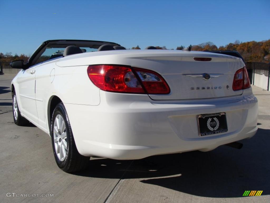 2008 Sebring LX Convertible - Stone White / Dark Slate Gray/Light Slate Gray photo #7