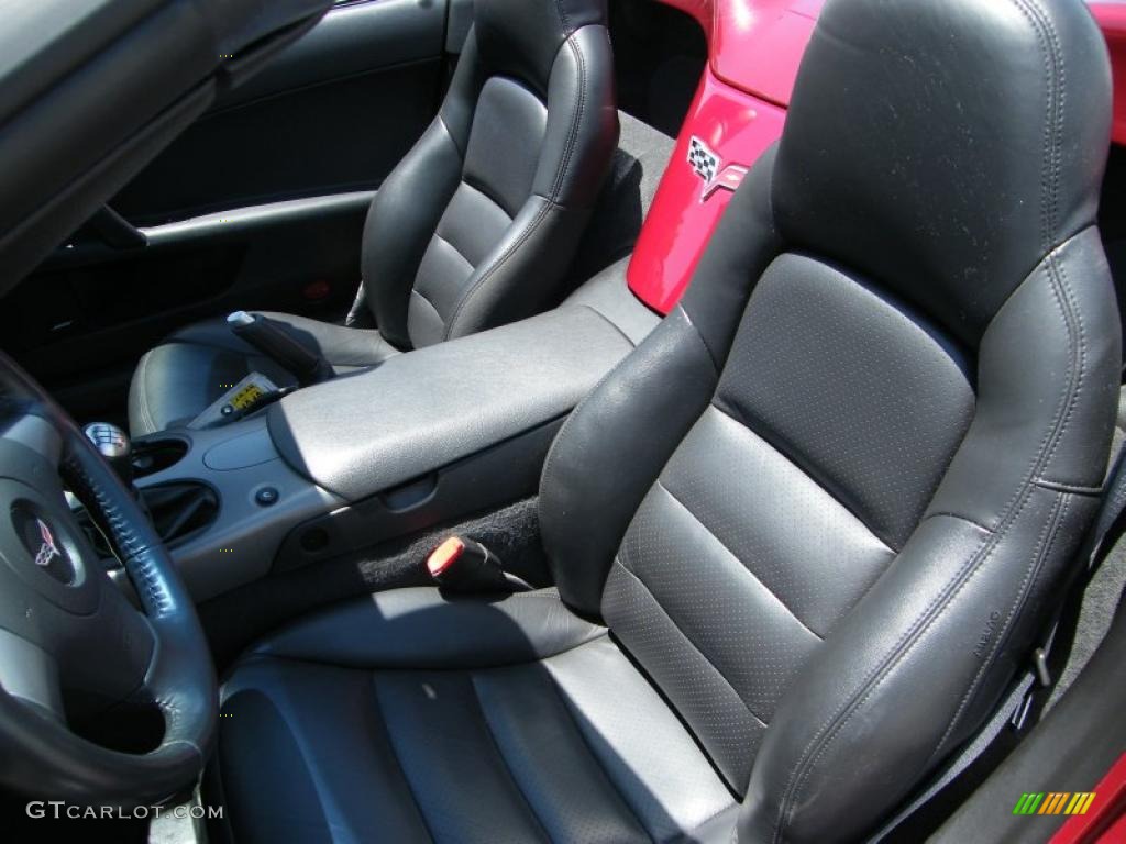 Ebony Black Interior 2006 Chevrolet Corvette Convertible Photo #39895971