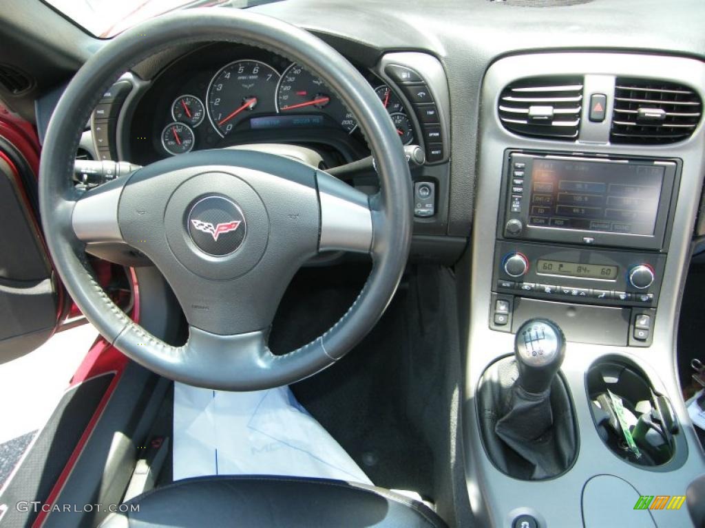2006 Chevrolet Corvette Convertible Ebony Black Dashboard Photo #39896047
