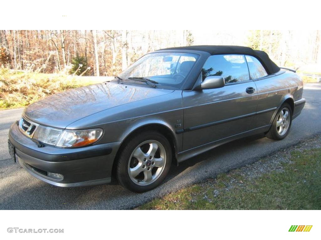 Steel Gray Metallic 2001 Saab 9-3 SE Convertible Exterior Photo #39897987