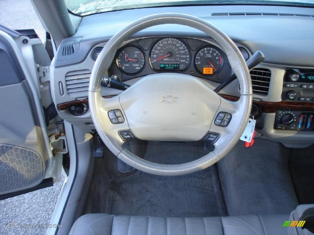 2004 Chevrolet Impala LS Medium Gray Steering Wheel Photo #39899053