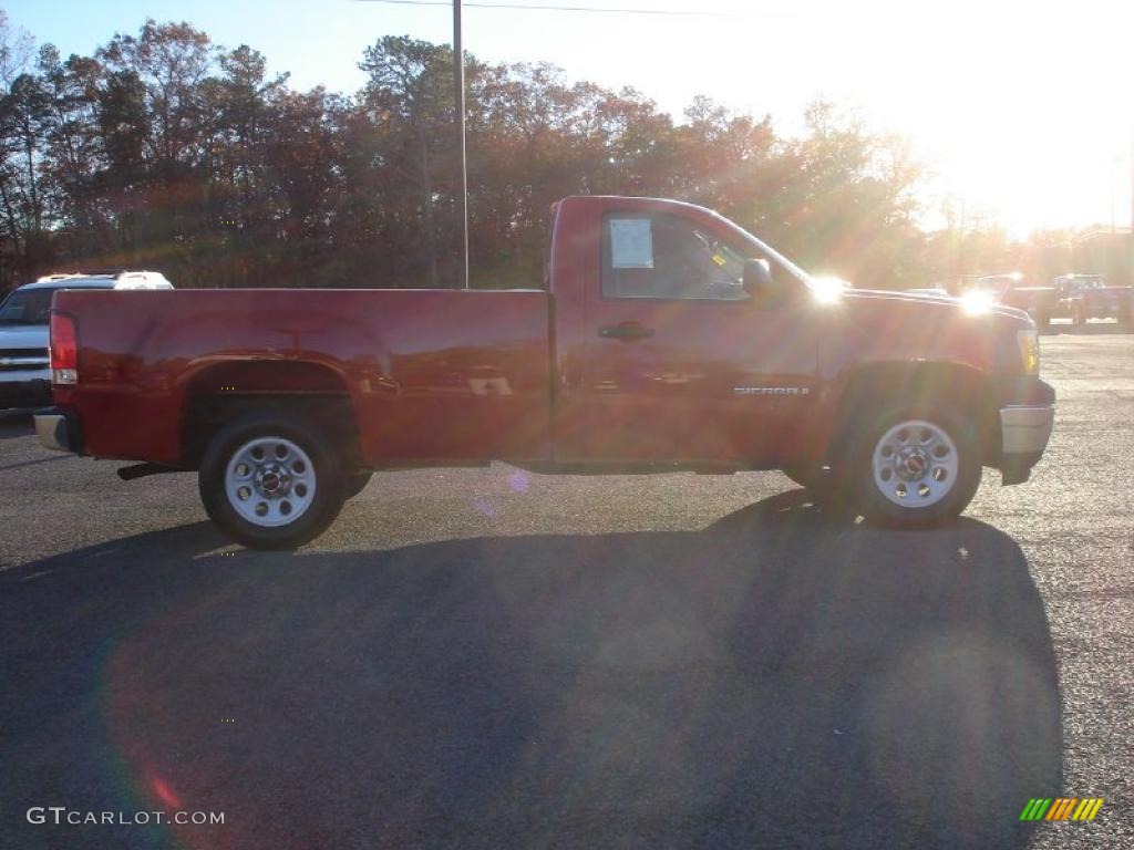 2007 Sierra 1500 Regular Cab - Fire Red / Dark Titanium photo #7