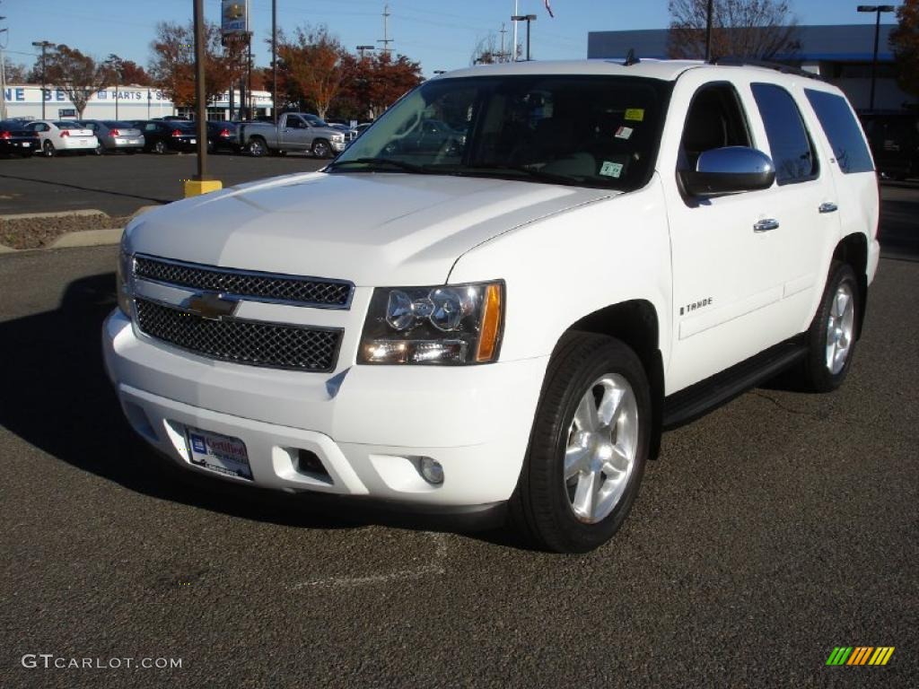 Summit White 2007 Chevrolet Tahoe LTZ 4x4 Exterior Photo #39900347