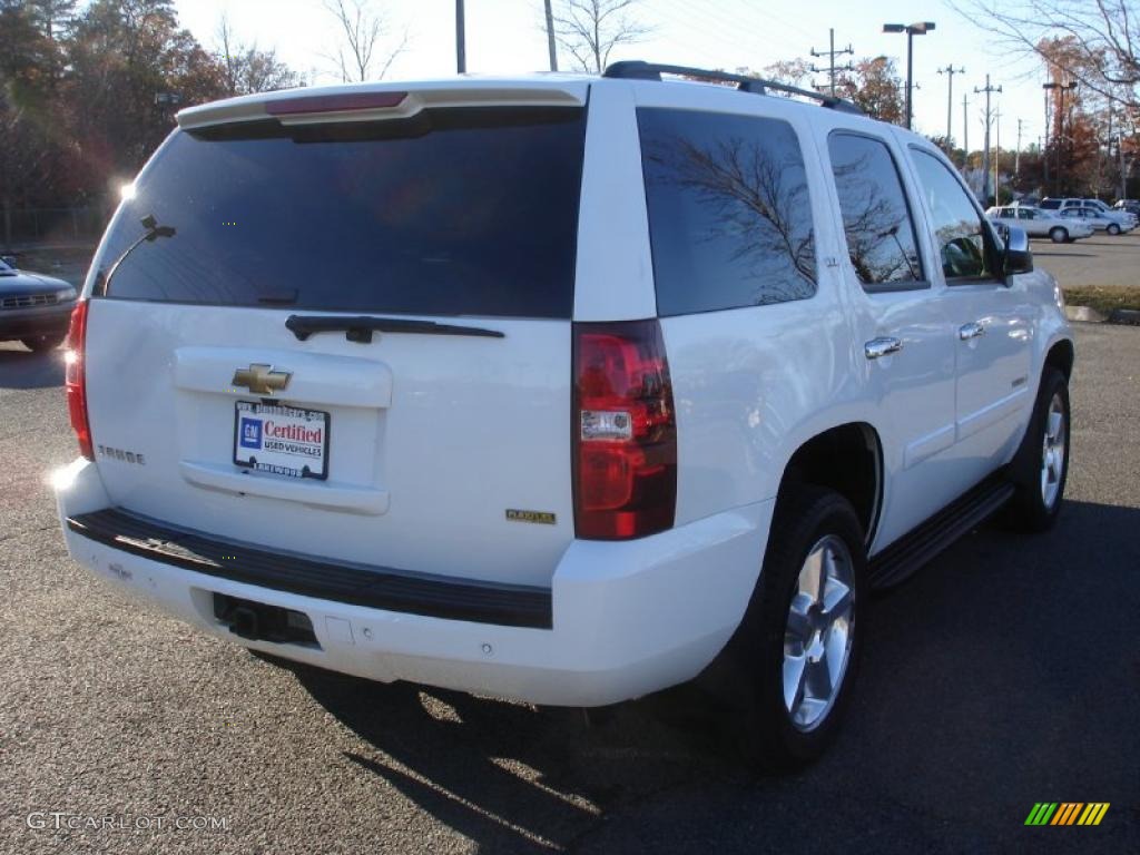 2007 Tahoe LTZ 4x4 - Summit White / Light Cashmere/Ebony photo #4