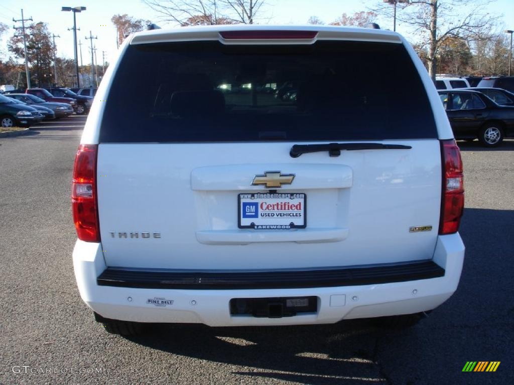 2007 Tahoe LTZ 4x4 - Summit White / Light Cashmere/Ebony photo #5