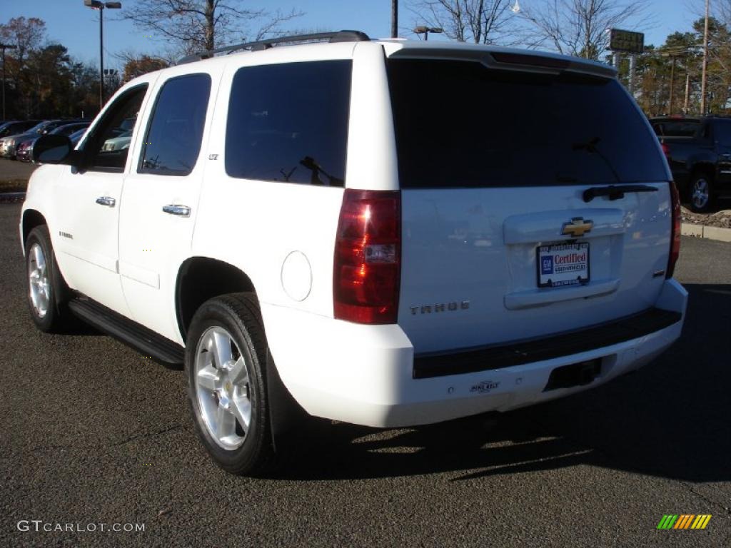 2007 Tahoe LTZ 4x4 - Summit White / Light Cashmere/Ebony photo #6