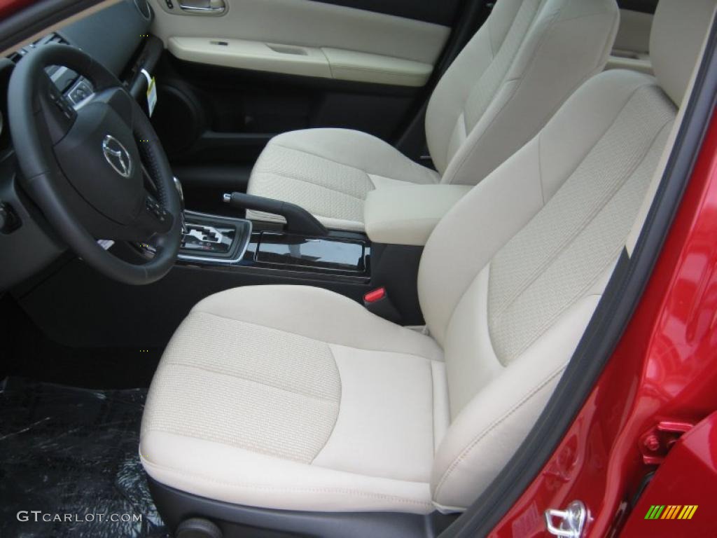 Beige Interior 2011 Mazda MAZDA6 i Touring Sedan Photo #39900615