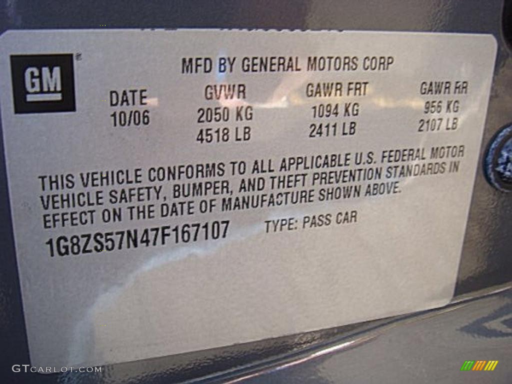 2007 Aura XE - Techno Gray Metallic / Gray photo #24