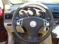 Tan 2007 Saturn Aura XE Steering Wheel
