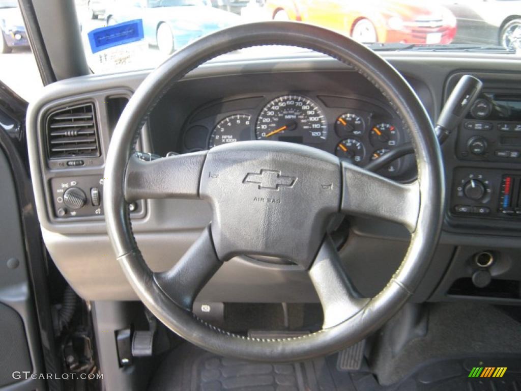 2005 Silverado 1500 LS Crew Cab - Dark Gray Metallic / Dark Charcoal photo #12