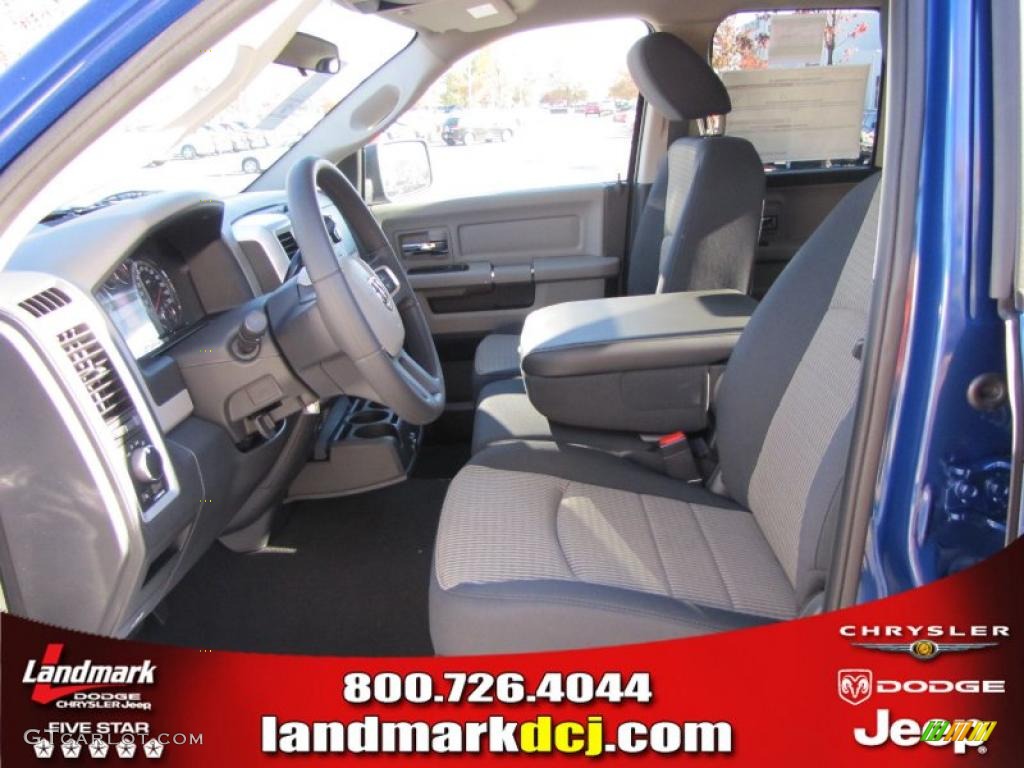 2011 Ram 1500 SLT Quad Cab - Deep Water Blue Pearl / Dark Slate Gray/Medium Graystone photo #6