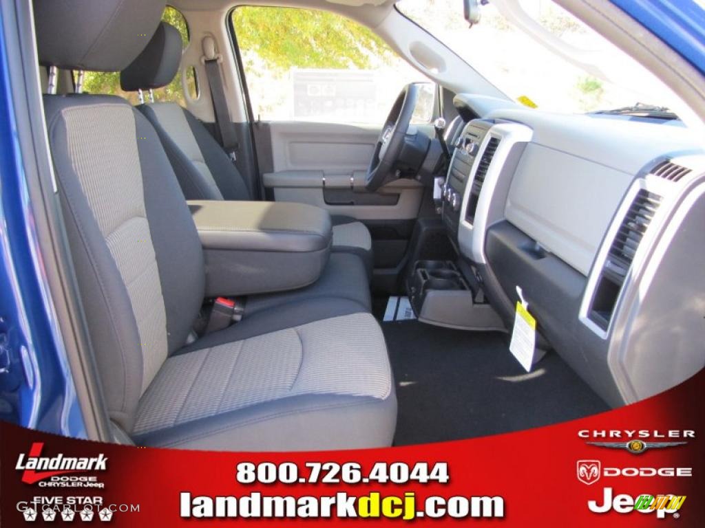 2011 Ram 1500 SLT Quad Cab - Deep Water Blue Pearl / Dark Slate Gray/Medium Graystone photo #9