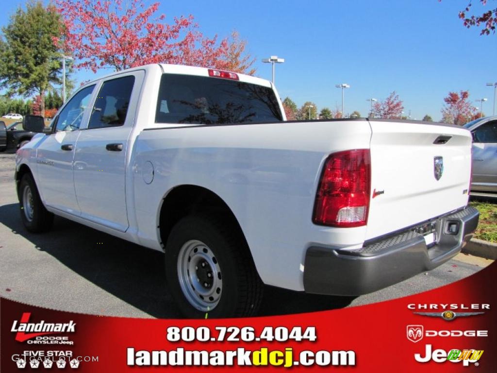 2011 Ram 1500 ST Crew Cab - Bright White / Dark Slate Gray/Medium Graystone photo #2