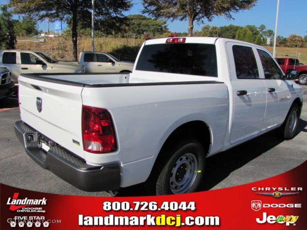2011 Ram 1500 ST Crew Cab - Bright White / Dark Slate Gray/Medium Graystone photo #3