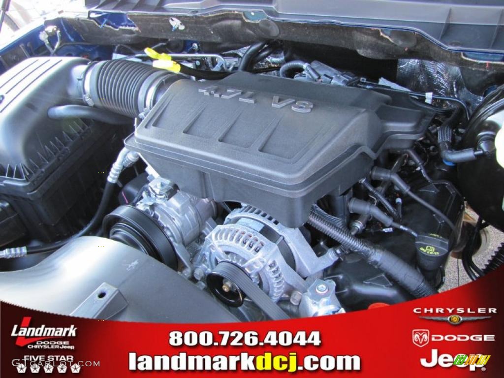 2011 Ram 1500 ST Quad Cab - Deep Water Blue Pearl / Dark Slate Gray/Medium Graystone photo #11