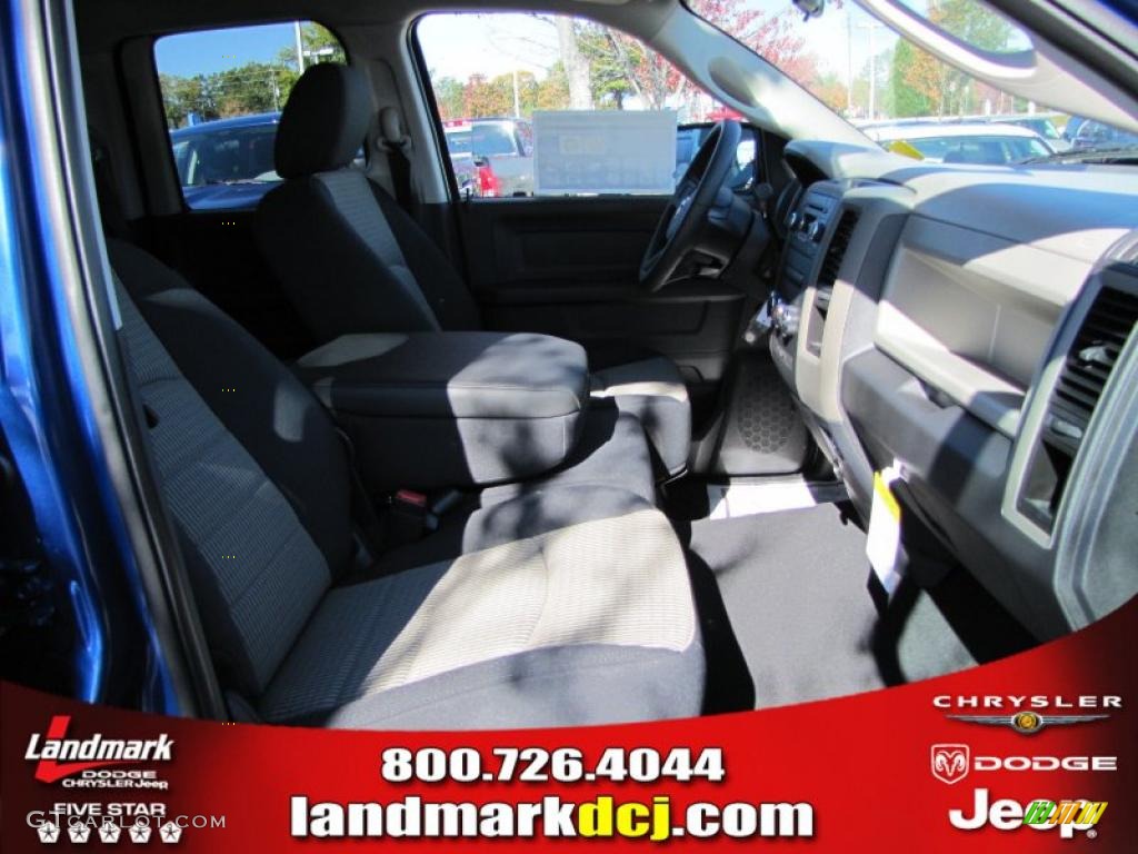 2011 Ram 1500 ST Quad Cab - Deep Water Blue Pearl / Dark Slate Gray/Medium Graystone photo #8