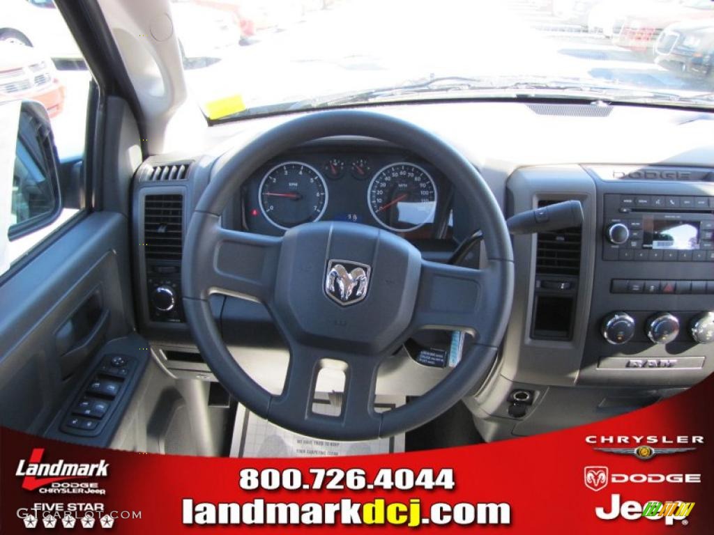 2011 Ram 1500 ST Quad Cab - Deep Water Blue Pearl / Dark Slate Gray/Medium Graystone photo #10