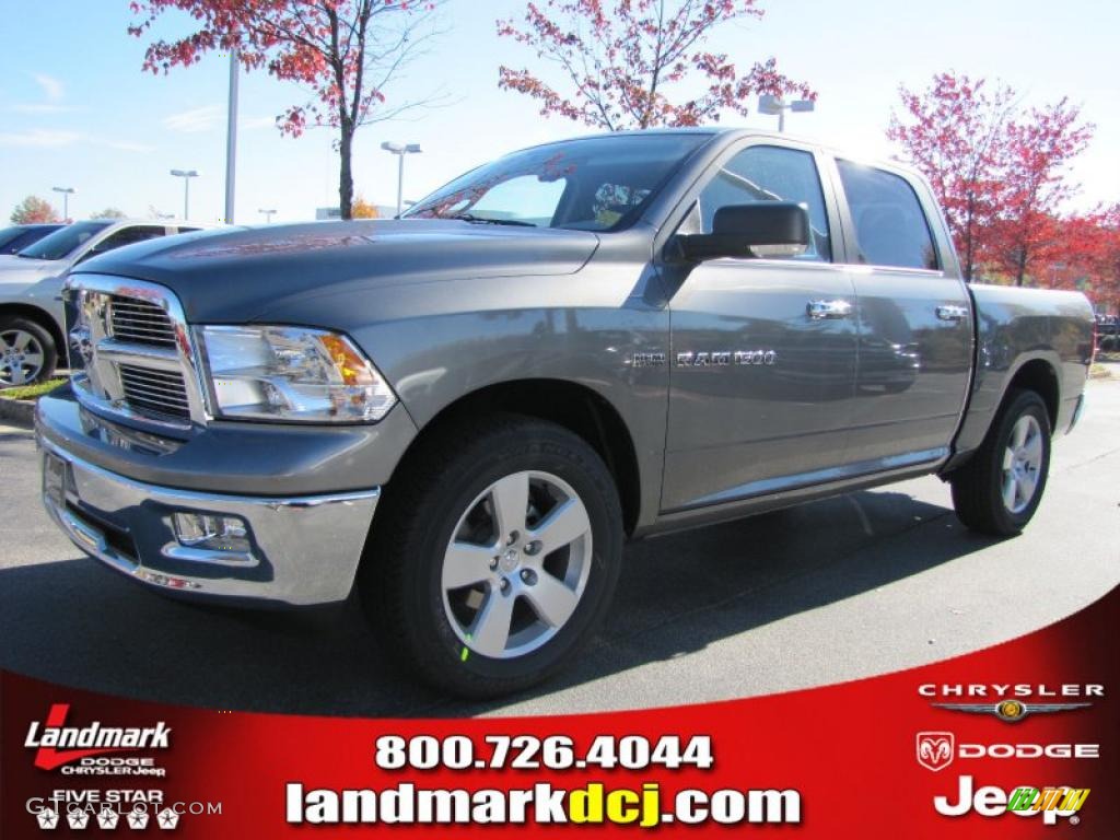 2011 Ram 1500 SLT Crew Cab - Mineral Gray Metallic / Dark Slate Gray/Medium Graystone photo #1