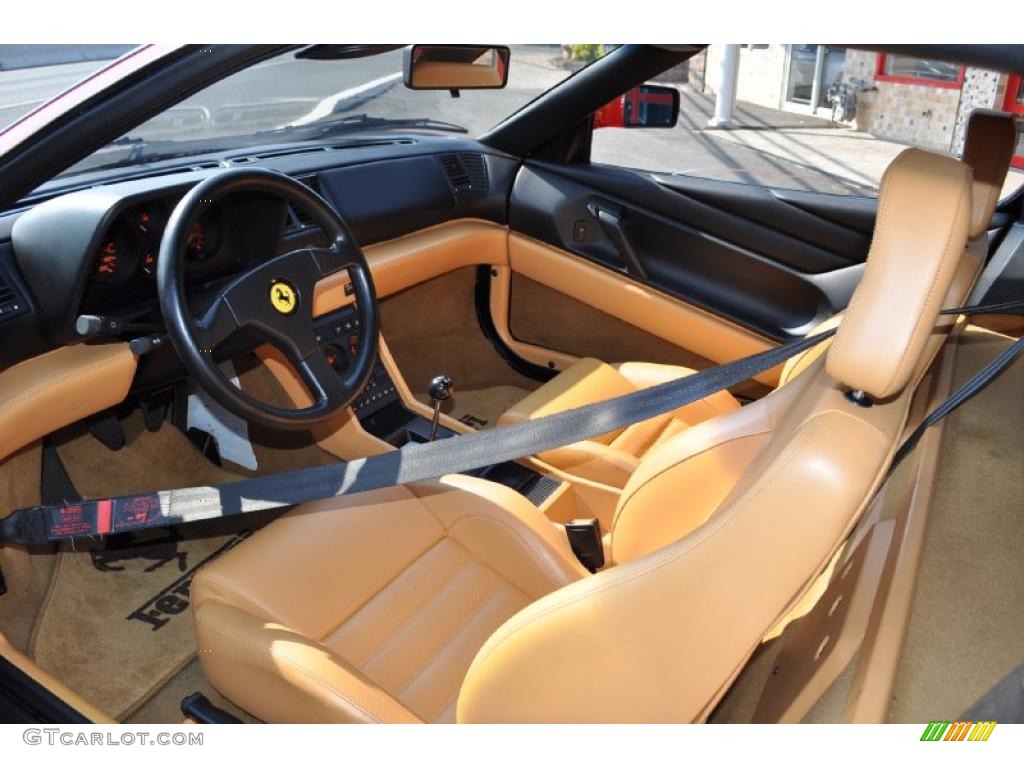 Tan Interior 1992 Ferrari 348 TS Photo #39904471