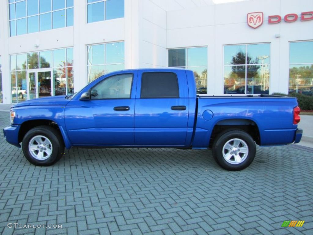 Electric Blue Pearl 2008 Dodge Dakota SLT Crew Cab Exterior Photo #39904483