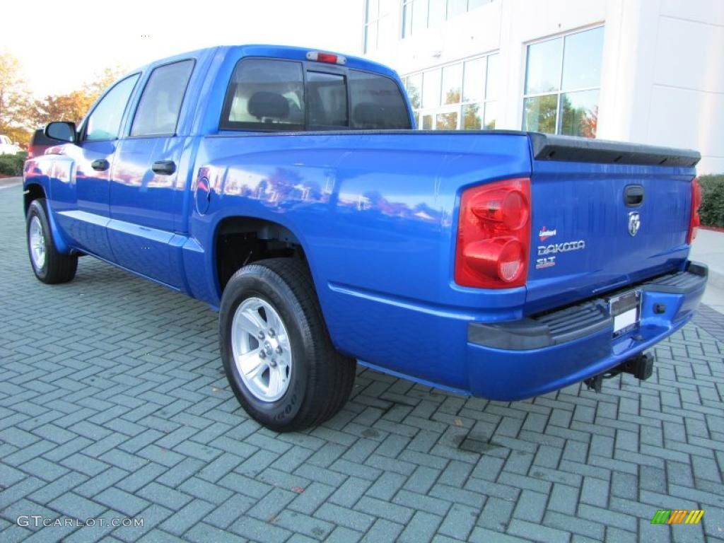 Electric Blue Pearl 2008 Dodge Dakota SLT Crew Cab Exterior Photo #39904499