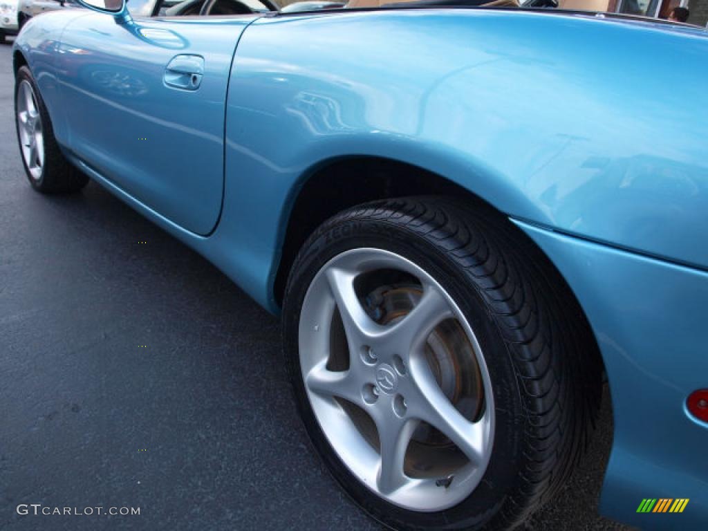 2001 MX-5 Miata LS Roadster - Crystal Blue Metallic / Tan photo #4