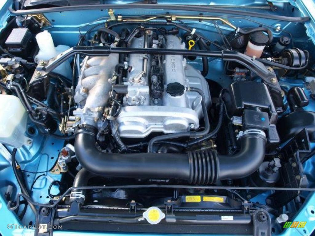 2001 MX-5 Miata LS Roadster - Crystal Blue Metallic / Tan photo #7