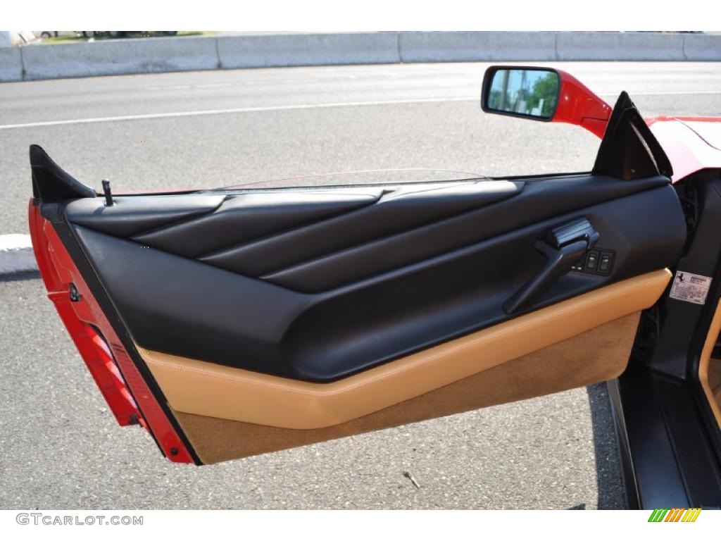 1992 Ferrari 348 TS Tan Door Panel Photo #39904811