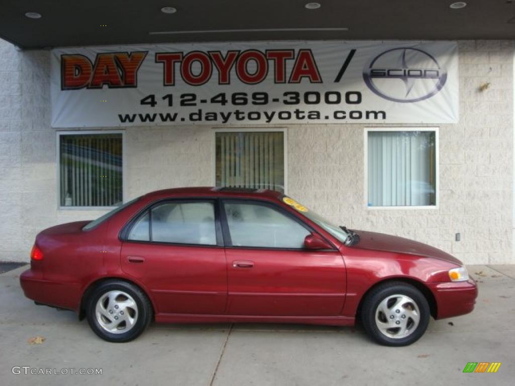 1999 Corolla LE - Venetian Red Pearl / Pebble Beige photo #1