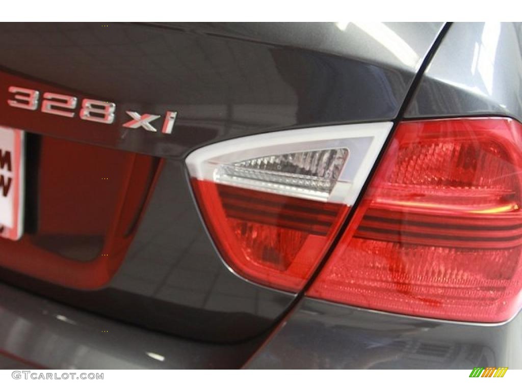 2007 3 Series 328xi Sedan - Space Gray Metallic / Black photo #12